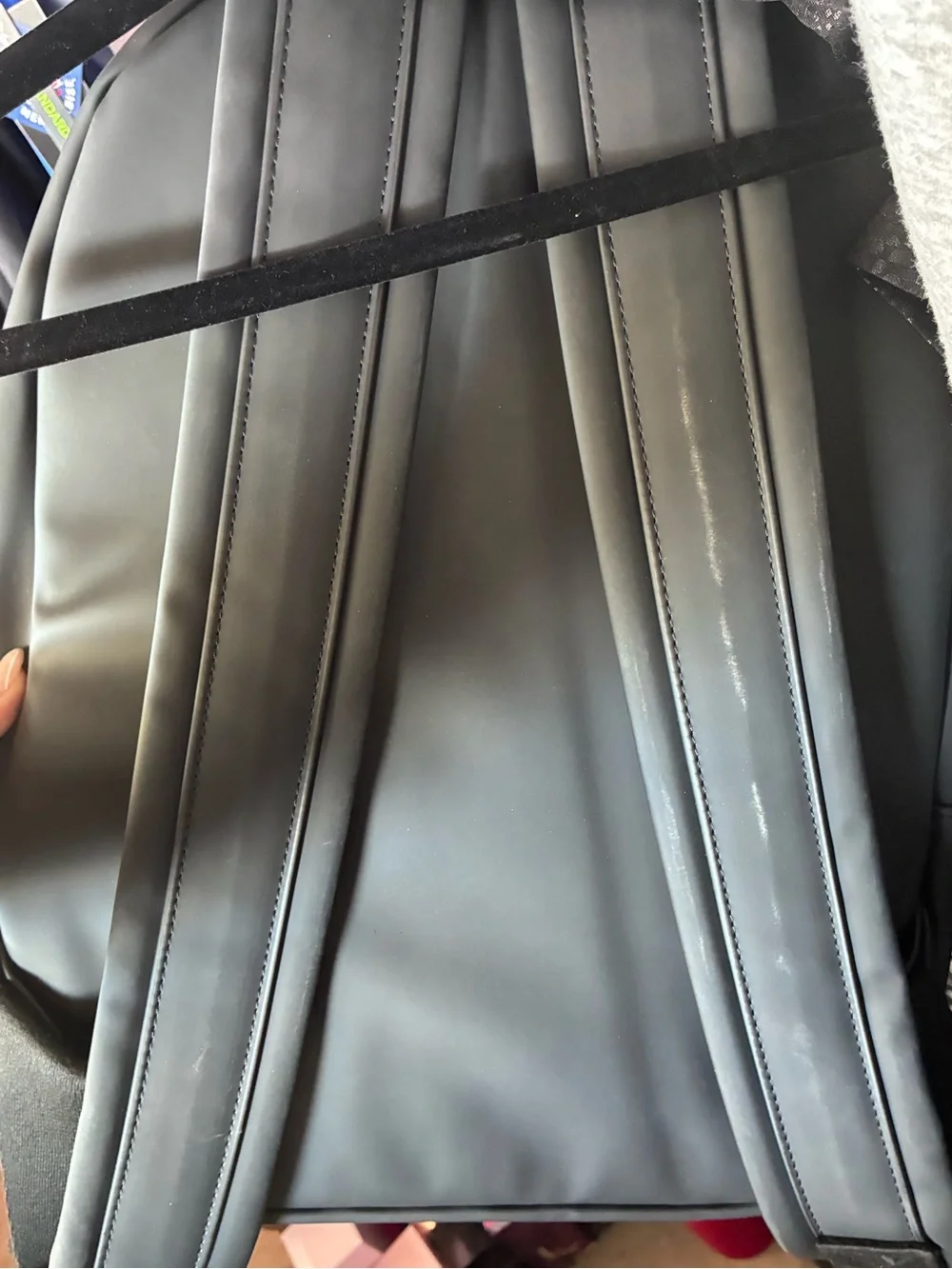 Essentials Matte Black Men's Backpack Front Zip Pocket gear of God